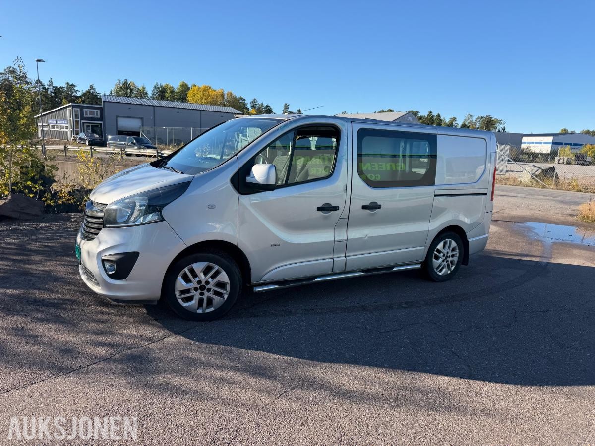 2015 OPEL VIVARO 1,6D 120HK,EU-OK 5-2027,2xSKYVEDØRER, 183000KM