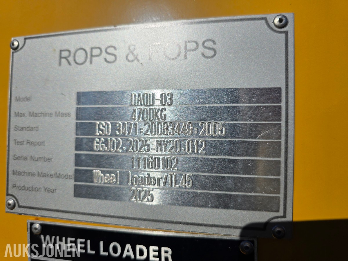 2025 Powertrack TL45 Teleskophjullaster demomaskin