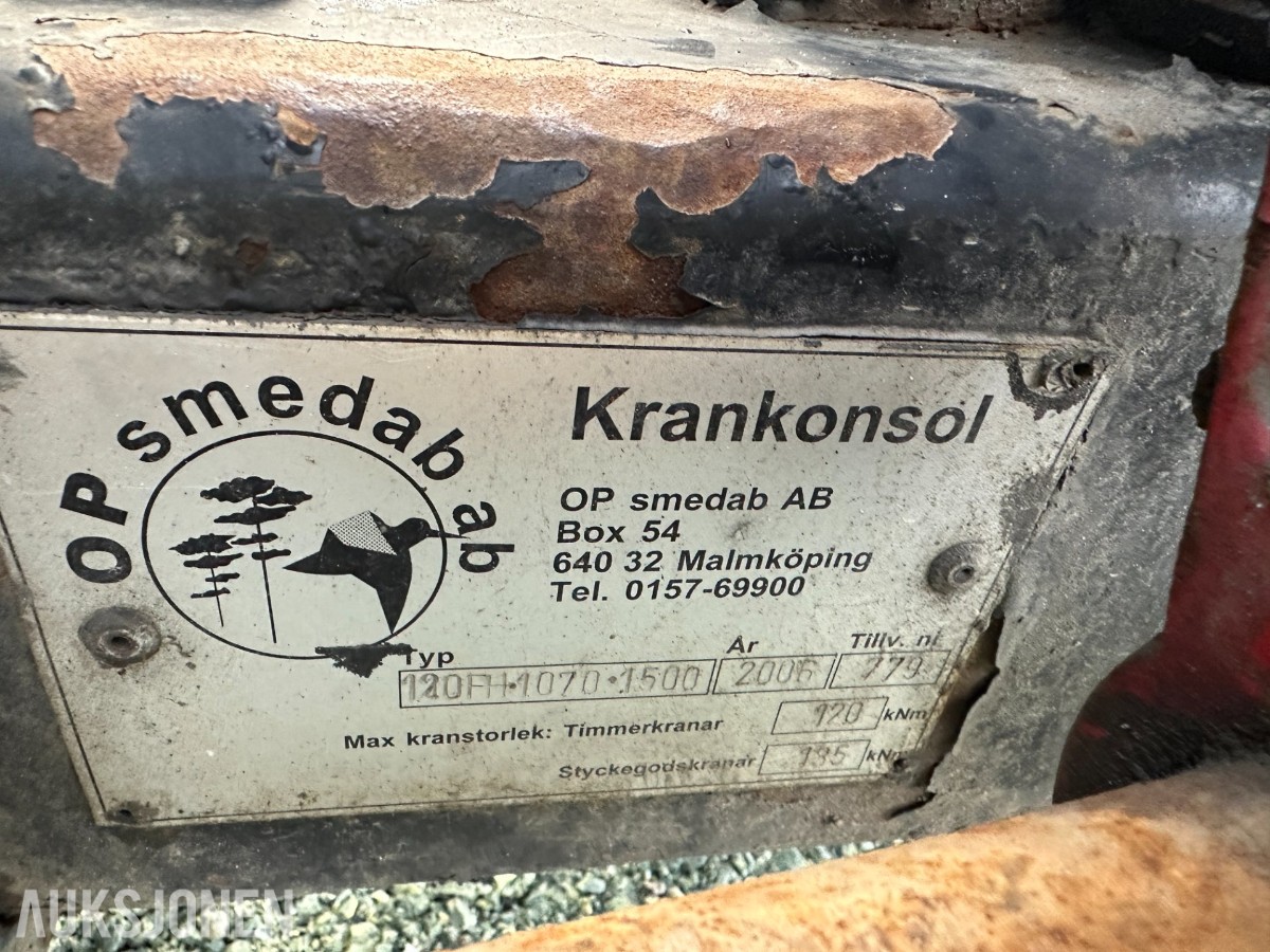 2015 Krokkasse med Palfinger Epsilon M110L97 tømmerkran