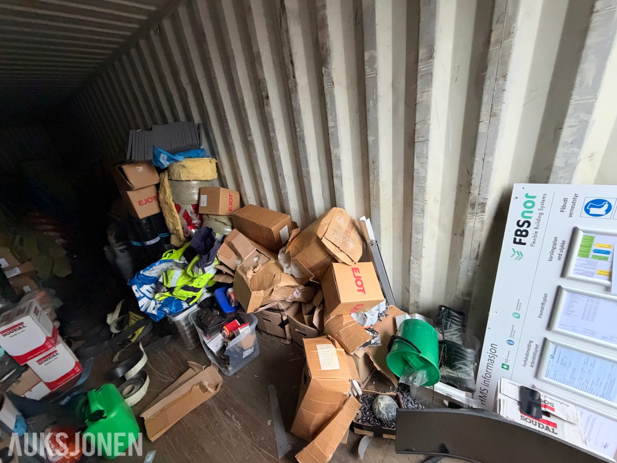 40ft Container - m/ Innhold