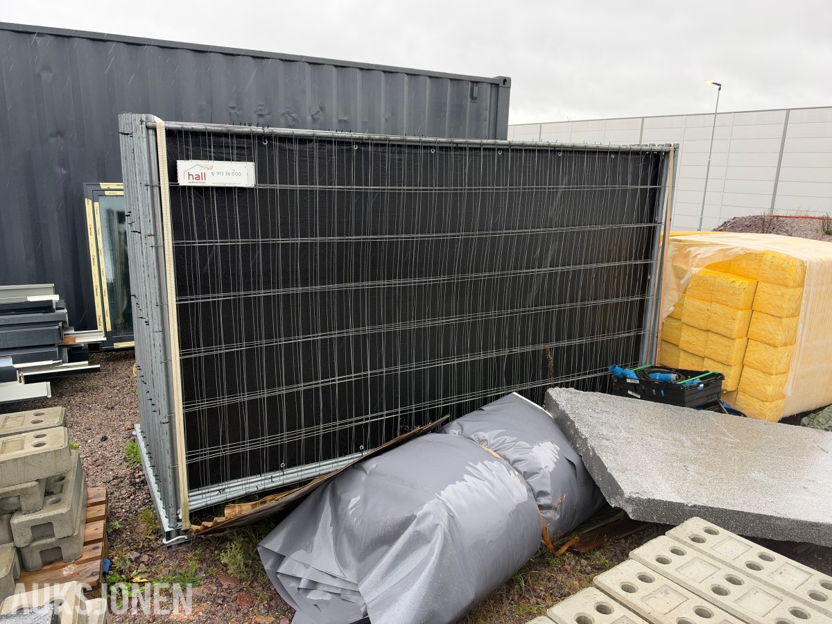 Byggegjerder m/ stativ og føtter - 50 stk
