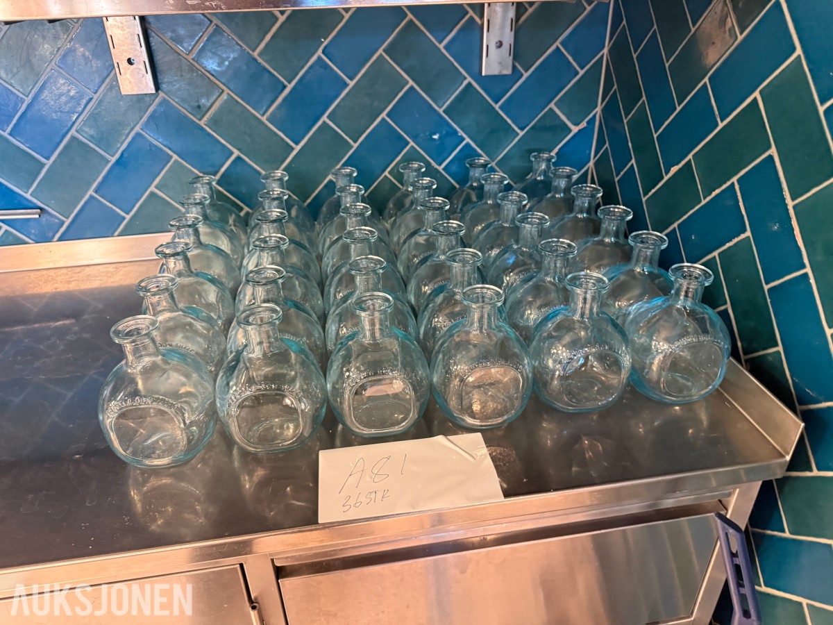 36 stk Glassflasker