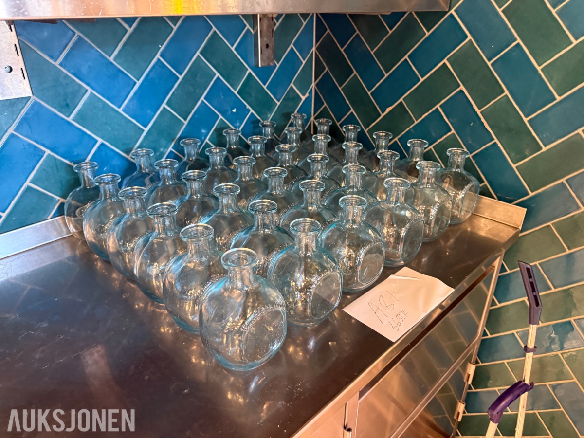 36 stk Glassflasker