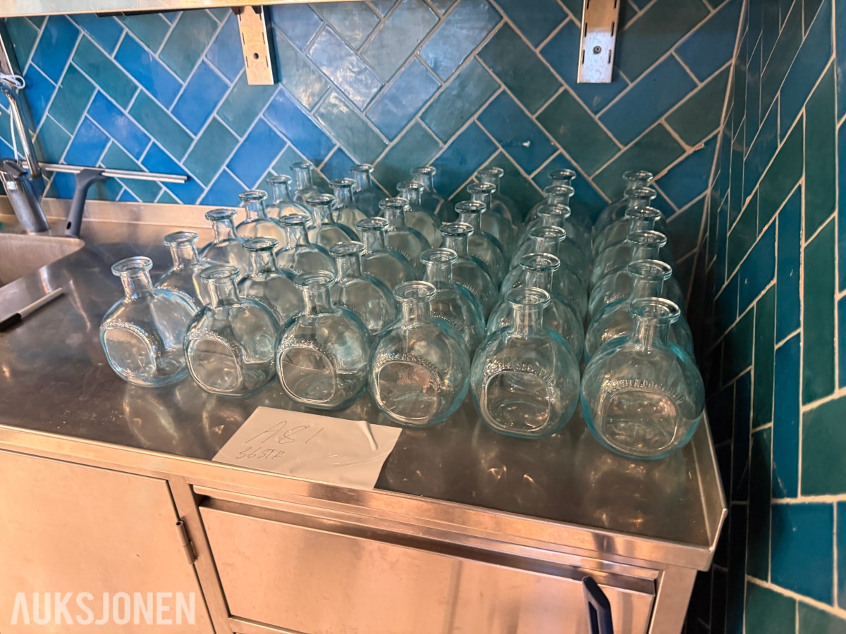 36 stk Glassflasker