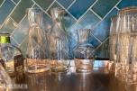 Glasspakke med karafler, mugger og drikkeglass