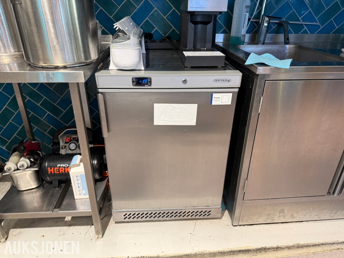 TEFCOLD UF200S fryseskap i rustfritt stål 120 liter