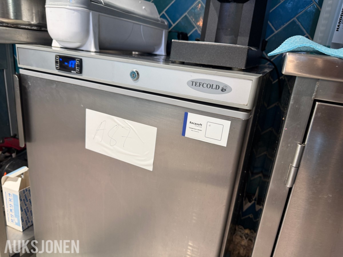TEFCOLD UF200S fryseskap i rustfritt stål 120 liter