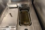 MKN dobbel frityrkoker i rustfritt stål med understell