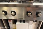 Berto's S900 4-bluss gasskomfyr med underskap