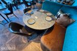 Rundt restaurantbord Ø100 cm med 2 stoler