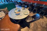 Rundt restaurantbord Ø100 cm med 2 stoler