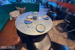 Rundt restaurantbord Ø100 cm med 2 stoler