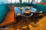 ektangulært restaurantbord med 2 stoler – 130 x 90 cm