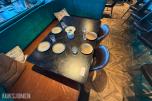 ektangulært restaurantbord med 2 stoler – 130 x 90 cm
