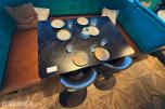 ektangulært restaurantbord med 2 stoler – 130 x 90 cm