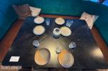 ektangulært restaurantbord med 2 stoler – 130 x 90 cm