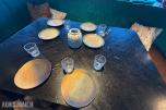 ektangulært restaurantbord med 2 stoler – 130 x 90 cm