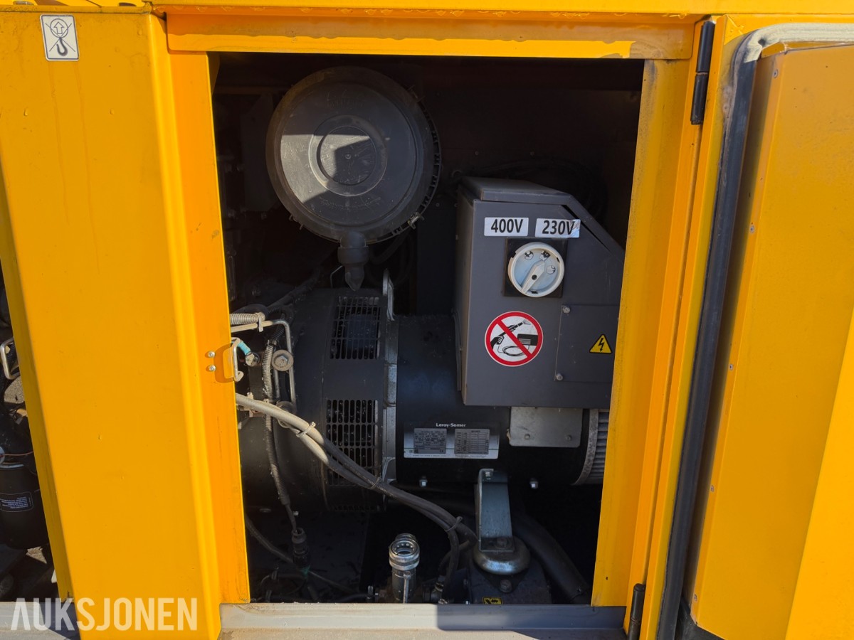 2015 Atlas Copco QAS 60 strømaggregat på tilhenger