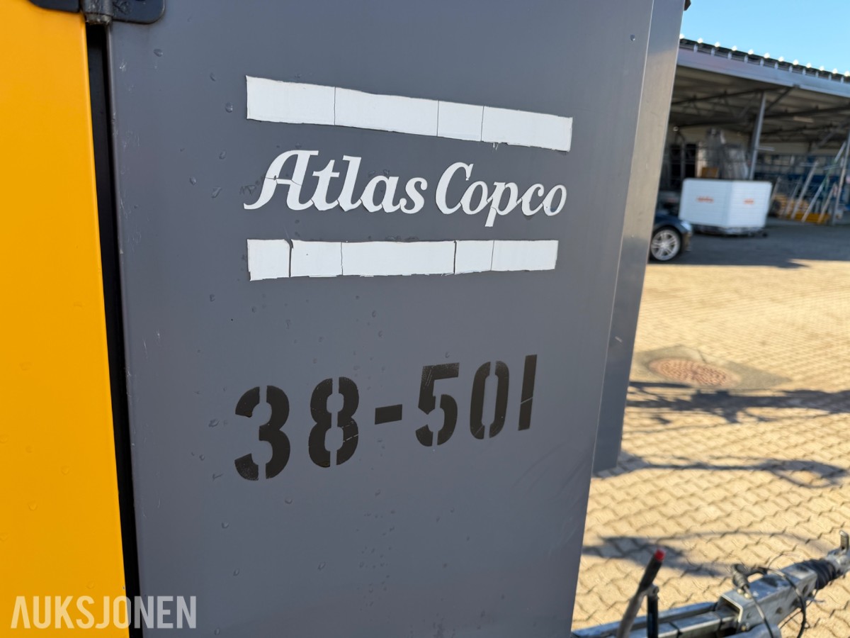 2015 Atlas Copco QAS 60 strømaggregat på tilhenger