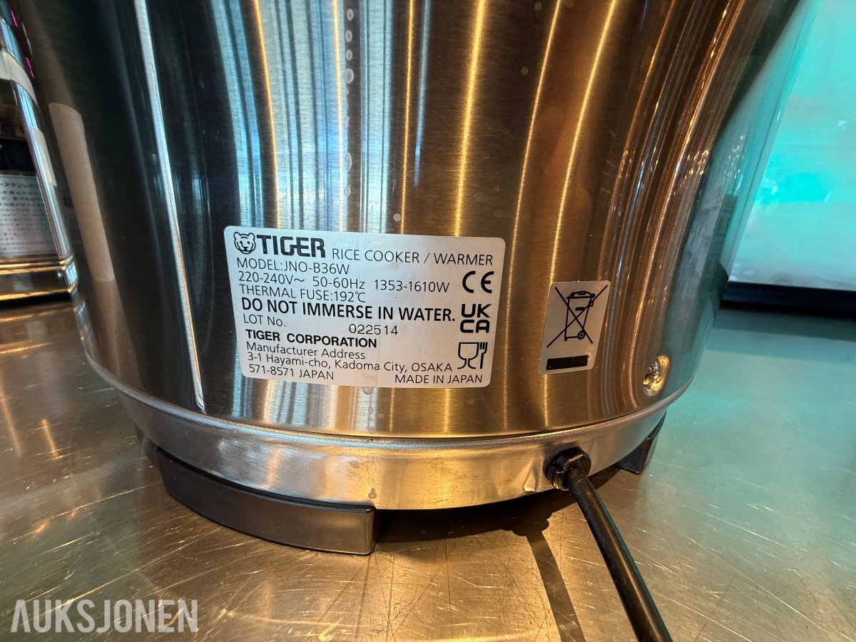 Tiger JNO-B36W profesjonell riskoker / risvarmer – 1610 W