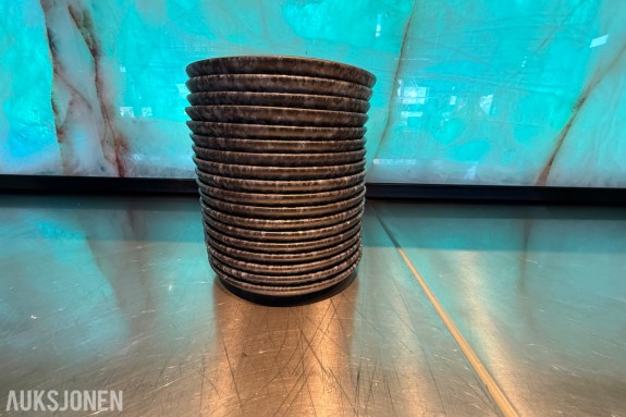 18 stk. runde tallerkener fra VEGA – Ø 16 cm – restaurantutstyr