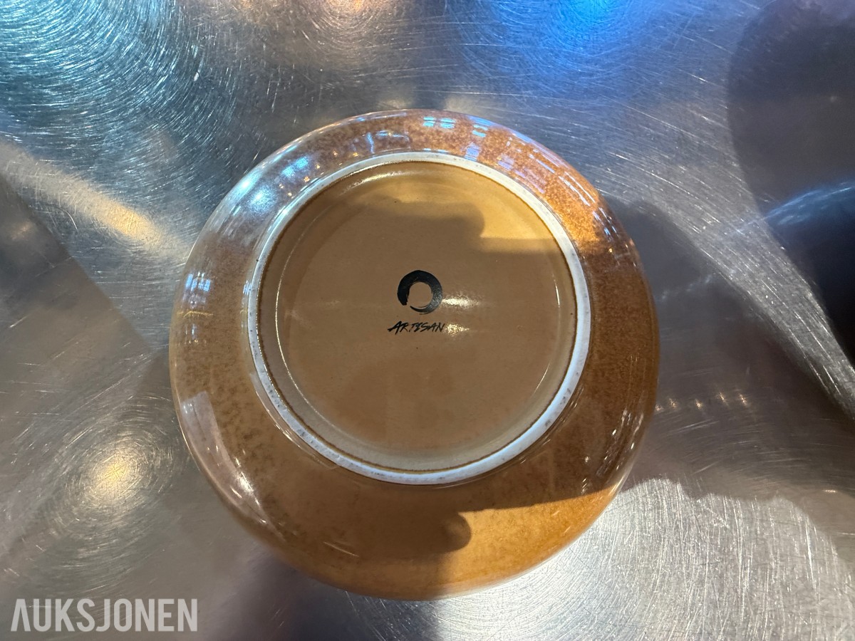 23 stk. Artisan serveringsskåler – Ø 19 cm – rustikk utførelse