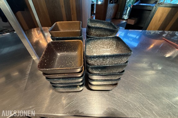 22 stk. Con Gusto serveringsskåler – 12 x 12 cm – assorterte farger