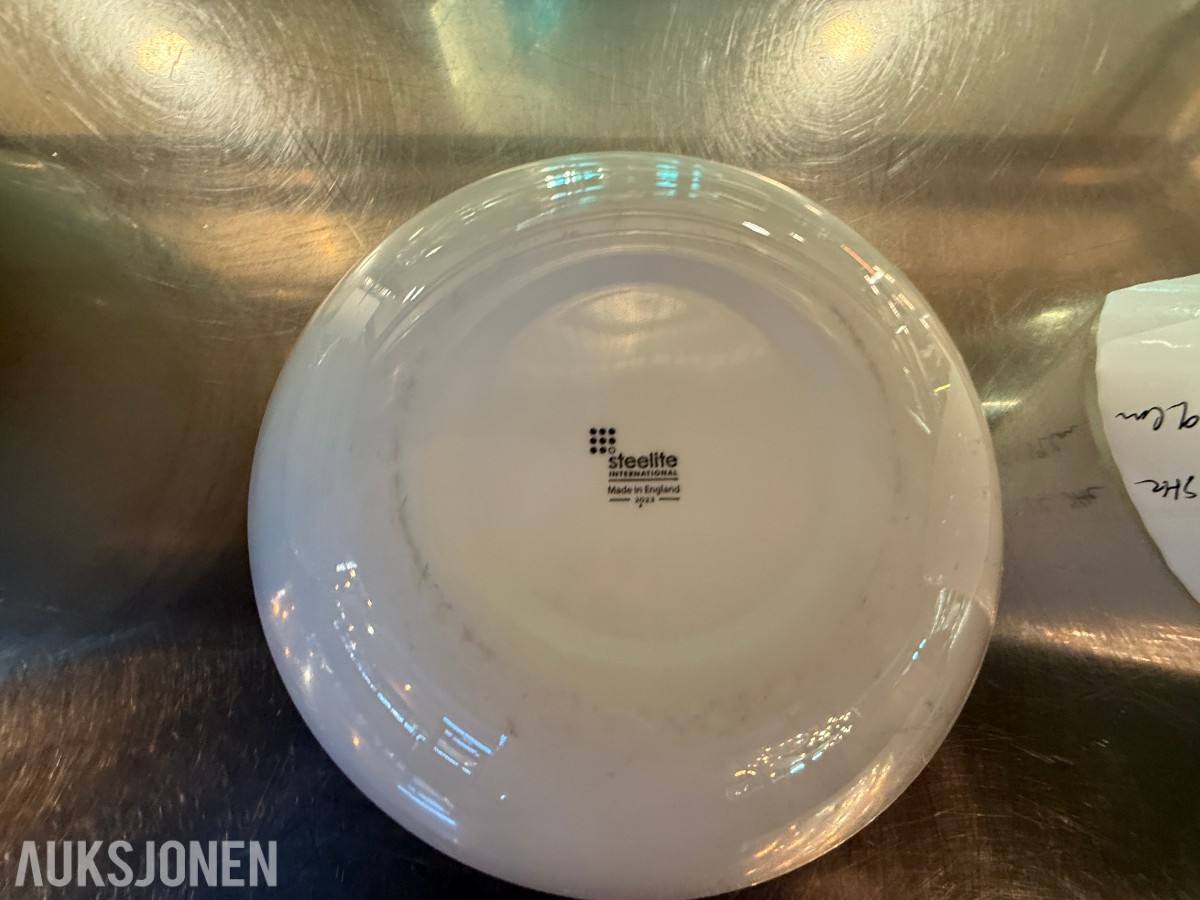 12 stk. Steelite International serveringsskåler – Ø 19 cm – rustikk utførelse