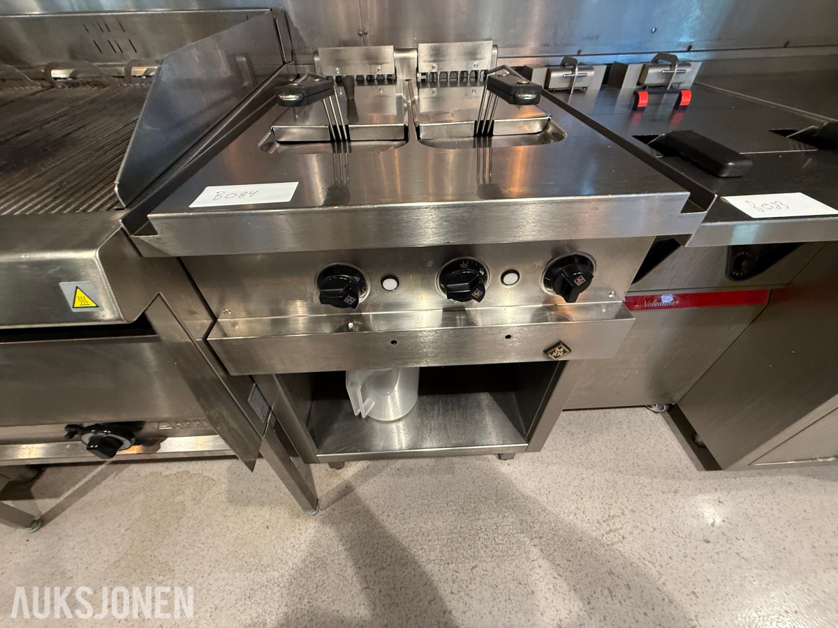 MKN dobbel frityrstekoker – profesjonell storkjøkkenmodell – Made in Germany
