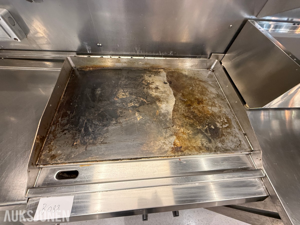 ALFO Professional stekeplate / flatgrill på gass – rustfritt stål