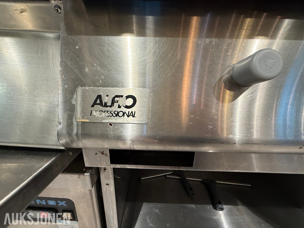ALFO Professional stekeplate / flatgrill på gass – rustfritt stål