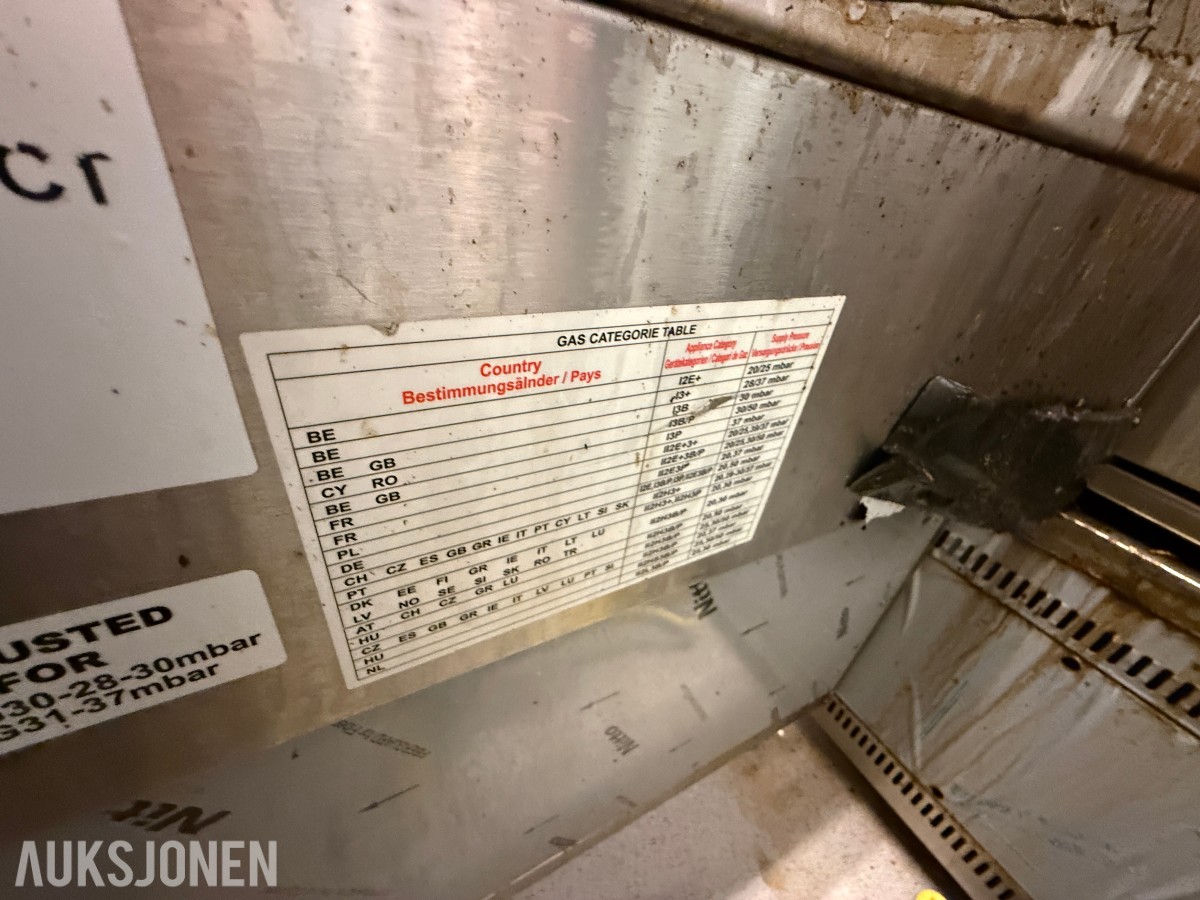 ALFO Professional stekeplate / flatgrill på gass – rustfritt stål