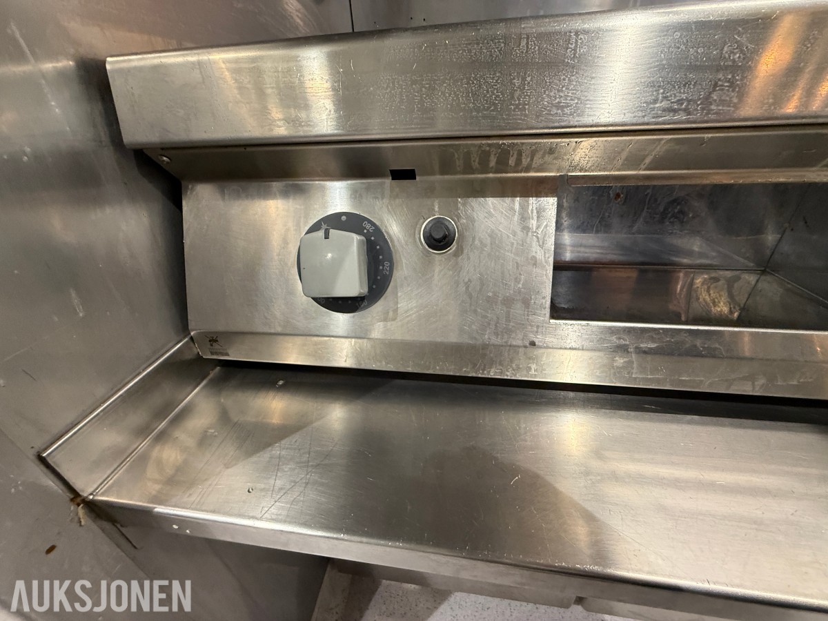 Profesjonell gassdrevet stekeplate fra ALFO Professional