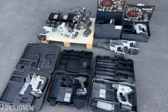 Panasonic, diverse batteriverktøy mm