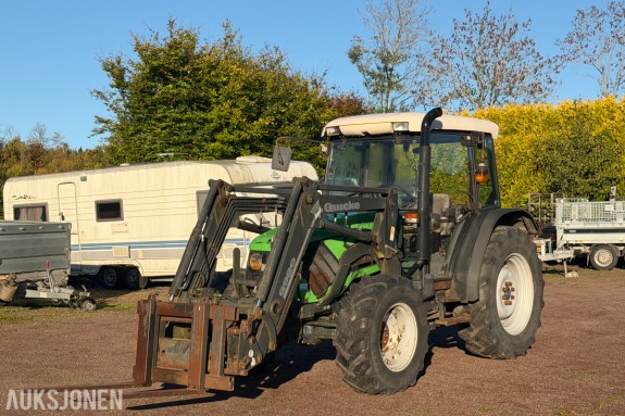 2001 Deutz-Fahr Agroplus 70 - 4x4 - Quicke Q920 frontlaster - Pallegafler og skuff - 70 hk - Betongmotvekt