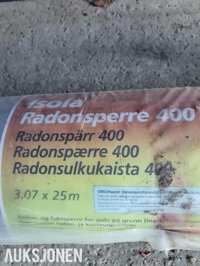 2025 2025 Isola Radonsperre uåpnet rull, 400 3,07X25M