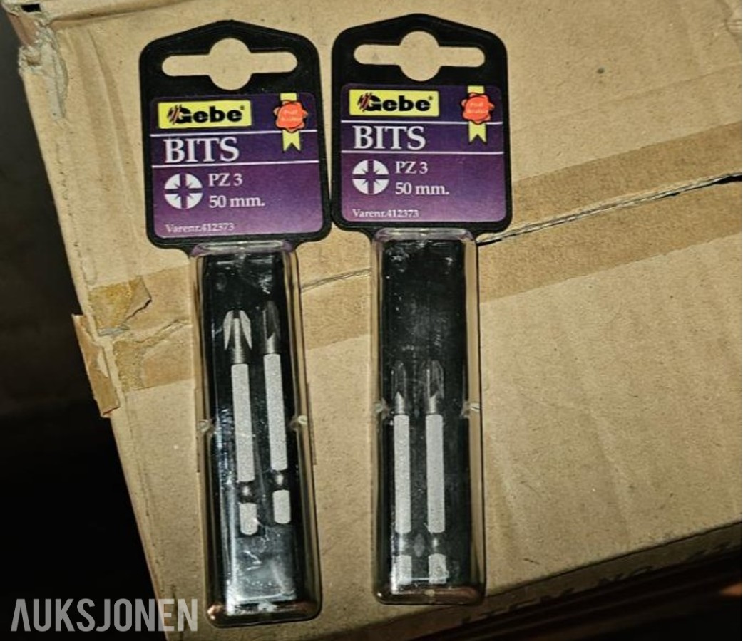 Gebe Bits PZ3 50 mm – 10 kartonger
