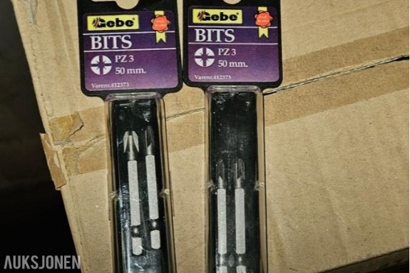 Gebe Bits PZ3 50 mm – 10 kartonger