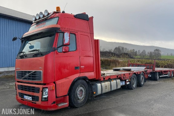 2008 Volvo FH 520 EURO5 546219 km m/ Ackermann maskinhenger, uttrekk og containerfeste 