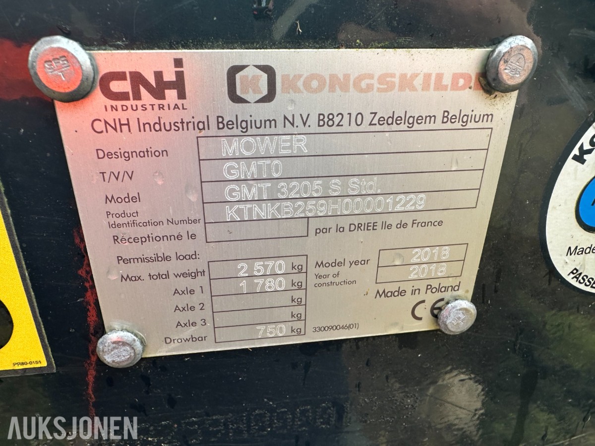 Kongskilde GMT 3205 L slåmaskin
