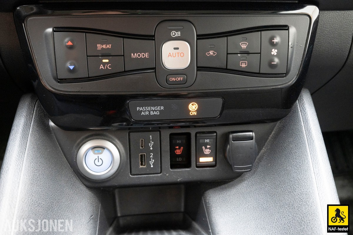 2022 Nissan Leaf 62kWH ACC 360 KAMERA VARMER