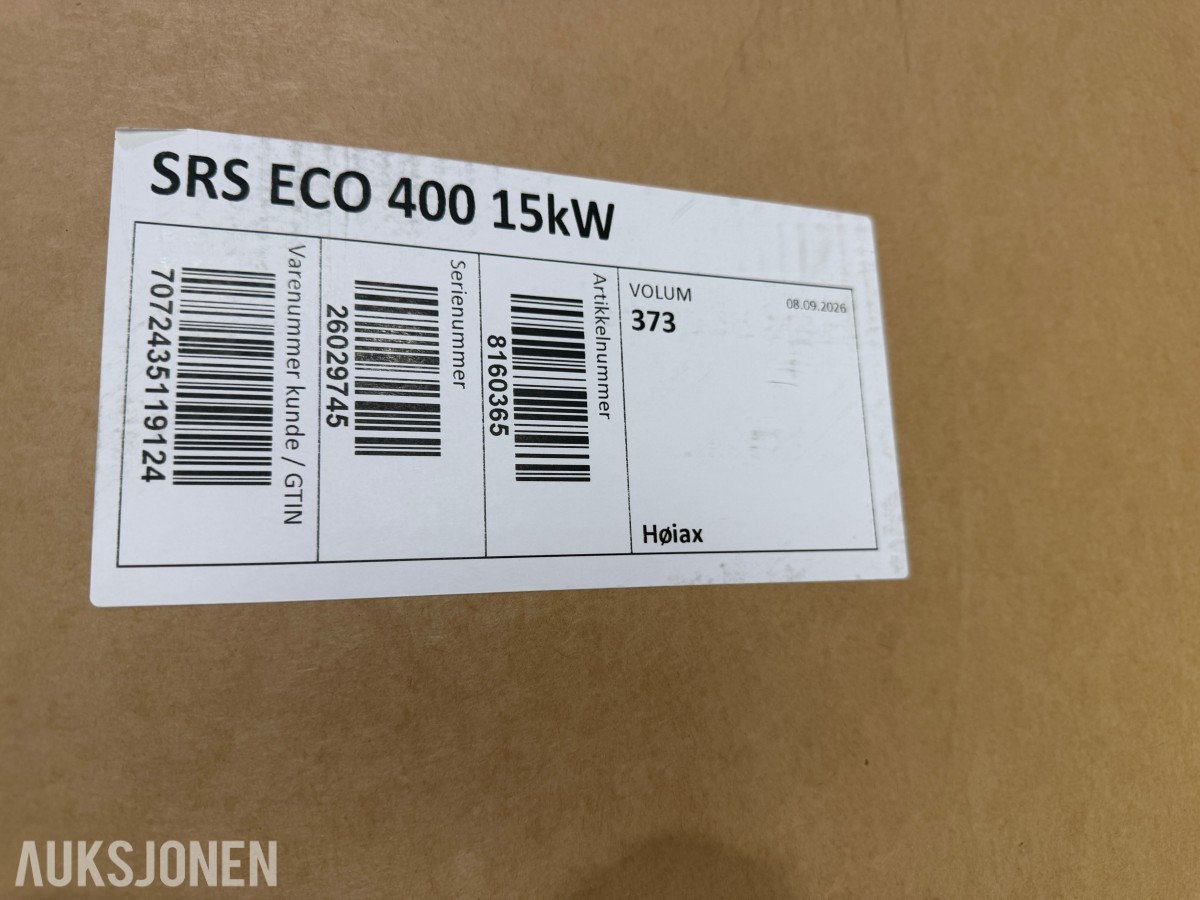 2026 Høiax SRS ECO 400 15 kW