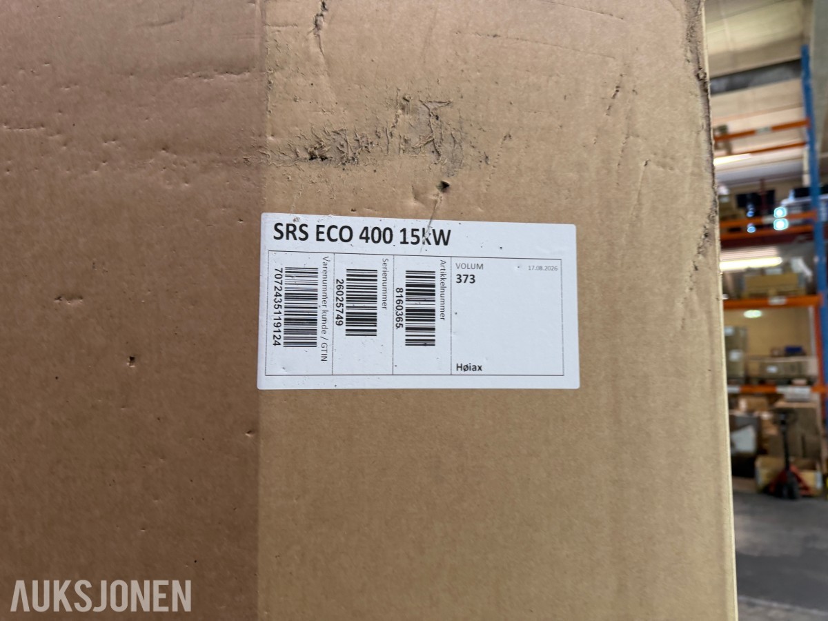 2026 Høiax SRS ECO 400 15 kW varmtvannsbereder