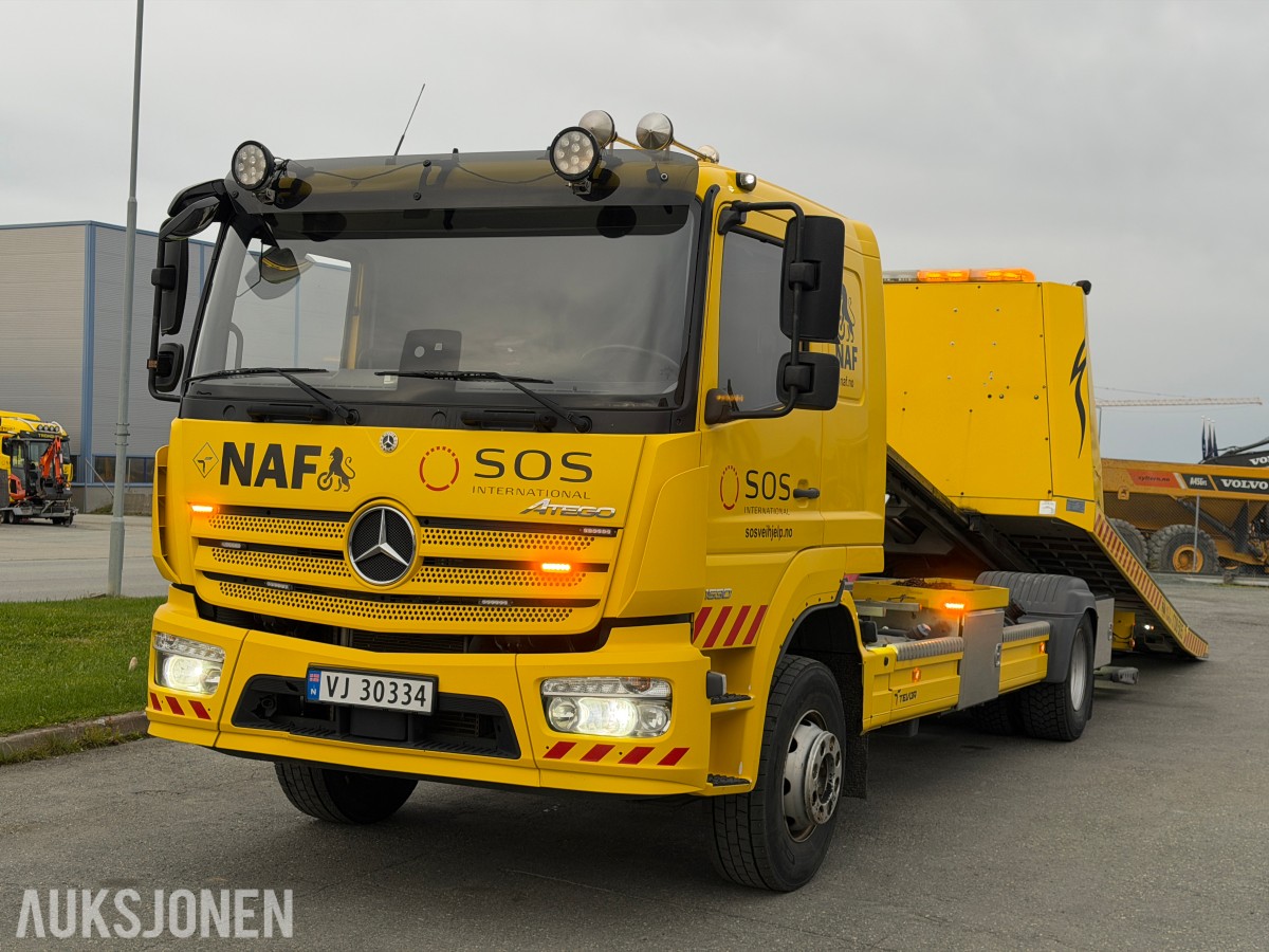 2022 Mercedes-Benz Atego 1630L bergingsbil med Tevor ZP60-C1 påbygg