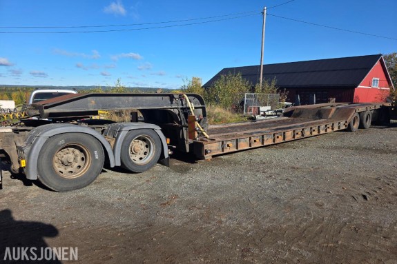 1978 DAPA BS-300 Lowloader, 3 aksler, akselløft, svingaksel