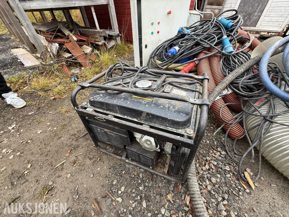Pakke med LHE170 Sveiseapparat, aggregat, palle med strømkabler og strømskap