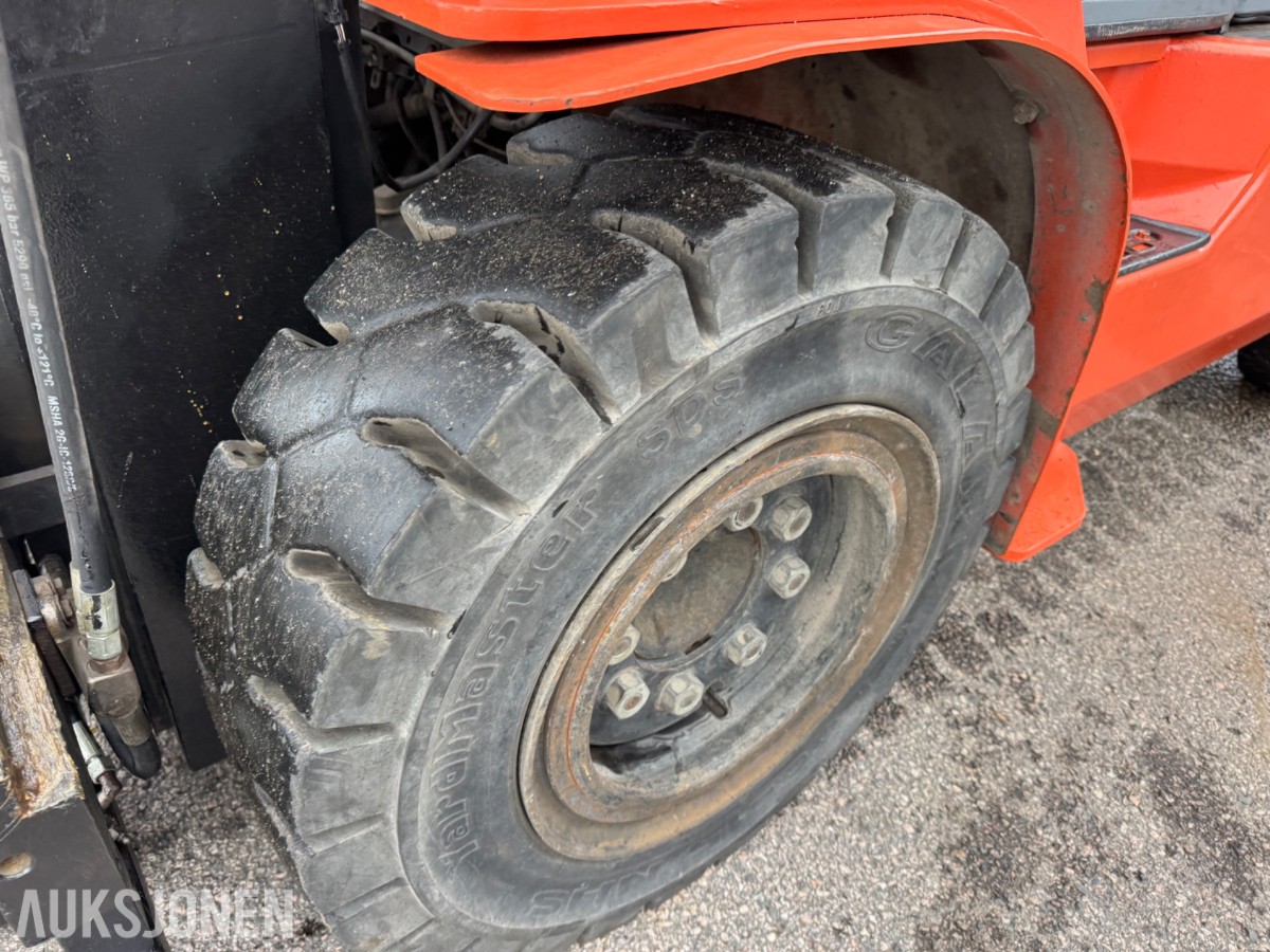 Toyota 02-7FD45 motvektstruck, spreder, sideskift, friløft