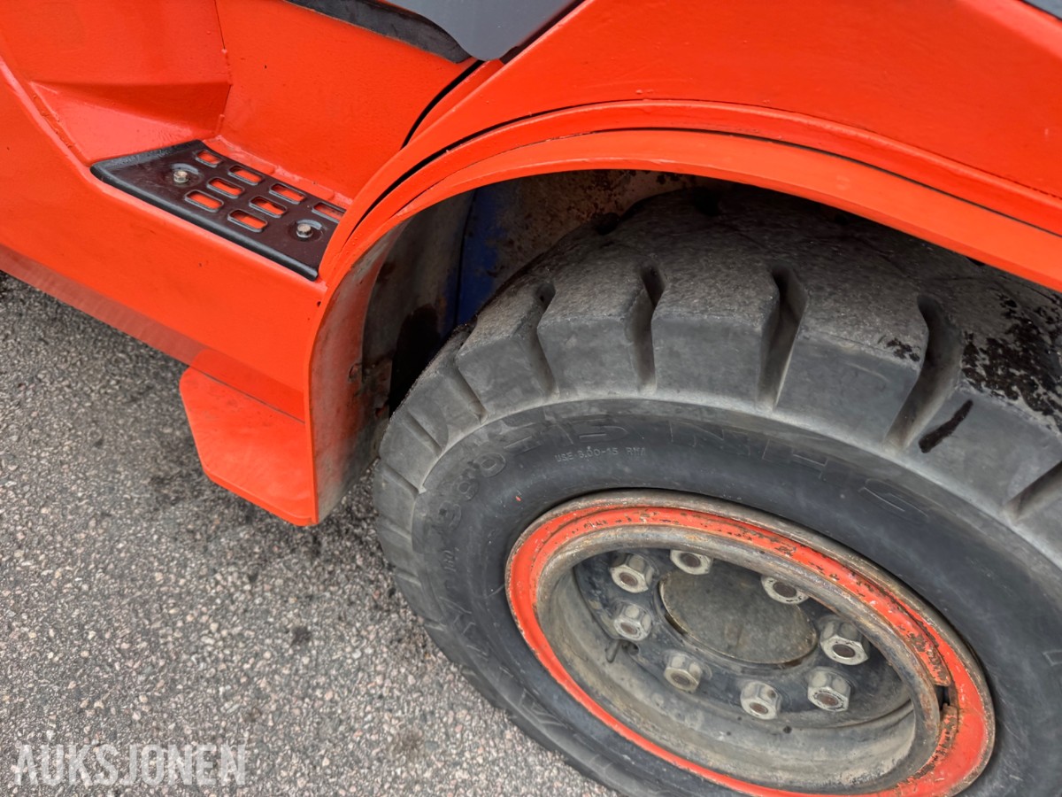 Toyota 02-7FD45 motvektstruck, spreder, sideskift, friløft