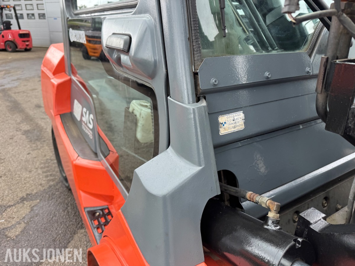 Toyota 02-7FD45 motvektstruck, spreder, sideskift, friløft