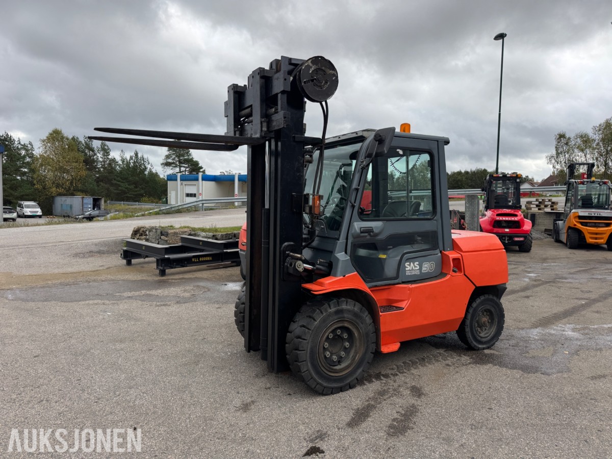 Toyota 02-7FD45 motvektstruck, spreder, sideskift, friløft